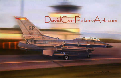 F-16D "By the Dawns early Light" Aviation Art