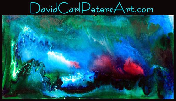 Blue Cave...Abstract Art By David Carl Peters