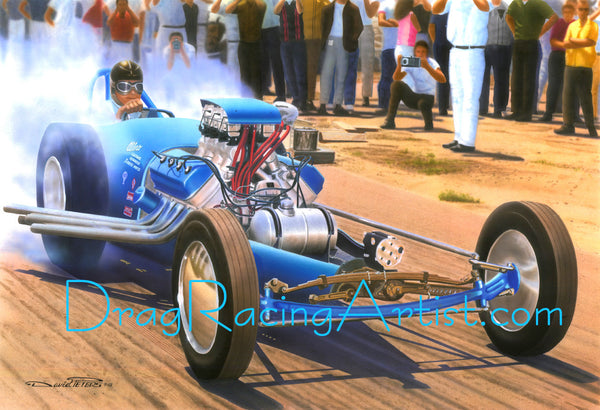 Cook & Bedwell's "TopDog".... Drag Racing Art