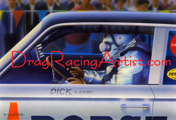 "Dandy" Dick Landy......66 Portrait.... Drag Racing Art
