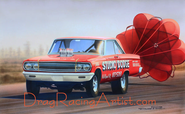 The Legend Lives On. ..Jim Wetton's "Studio Dodge" ...Drag Racing Print