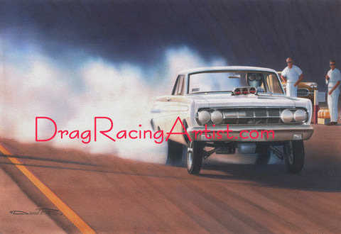 "Chrisman's Comet".... Jack Chrisman's 64 Comet.... Drag Racing Art